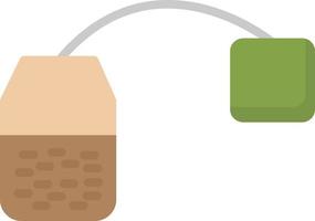 Tea Bag Flat Icon vector