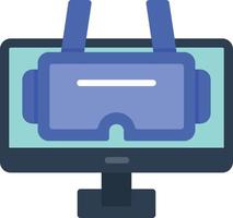 Virtual Reality Flat Icon vector