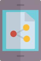 File Share Flat Icon vector