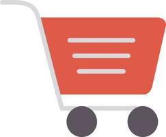 Shoping Cart Flat Icon vector