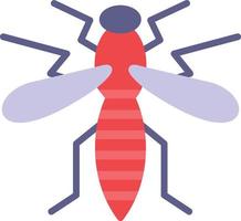 icono plano de mosquito vector