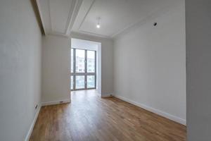 empty white room with repair and without furniture. room for office or store photo