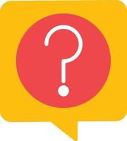 Question Flat Icon vector