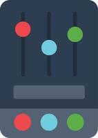 Rgb light Control Flat Icon vector