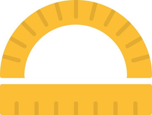 Protractor Flat Icon