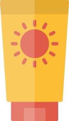 Sunscreen Flat Icon