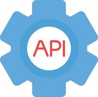 API Flat Icon vector
