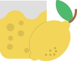 Lemon Juice Flat Icon vector