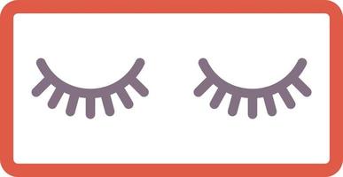 Eyelashes Flat Icon vector