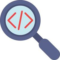 Magnifying Flat Icon vector