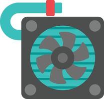 Cooling Fan Flat Icon vector