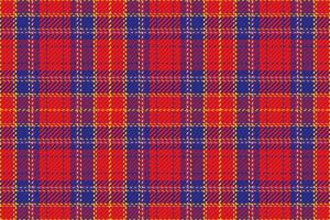 Seamless pattern of scottish tartan plaid. Repeatable background with check fabric texture. Vector backdrop striped textile print.