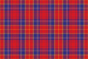 Seamless pattern of scottish tartan plaid. Repeatable background with check fabric texture. Vector backdrop striped textile print.