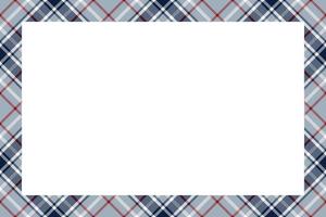 Vintage frame vector. Scottish border pattern retro style. Tartan plaid ornament. vector