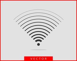 icono de wi-fi gratis. símbolo de vector wifi de zona de conexión. señal de ondas de radio.