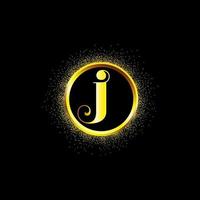 J letter logo design for fashion and beauty and spa company. J letter vector icon. J golden logo