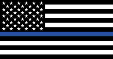 Thin Blue Line Flag Illustration png