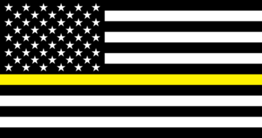 Thin Yellow Line Flag - Dispatcher Design Illustration png