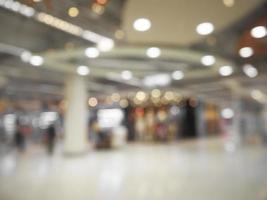 Blurred shopping mall background photo