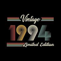 1994 Vintage Retro Limited Edition t shirt Design Vector