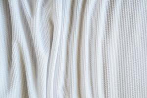 White football jersey clothing fabric texture sports wear background photo