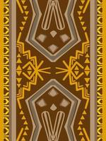 Abstract Art Pattern with Tribal Shape. Designed in Ikat, Aztec, Folk, Motif, Thai, Luxury Arabic Style. Ideal for Fabric Garment, Carpet, Wallpaper, or backdrop. Vector Illustration.