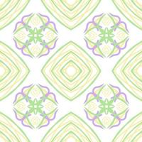 Pastel Color Seamless Pattern with Tribal Shape. Pattern designed in Ikat, Aztec, Moroccan, Thai, Luxury Arabic Style. Ideal for Fabric Garment, Ceramics, Wallpaper. Vector Illustration.