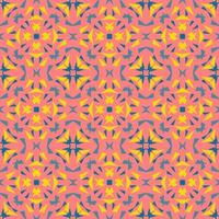 Colorful Seamless Pattern with Tribal Shape. Designed in Ikat, Boho, Aztec, Folk, Motif, Luxury Arabic Style. Ideal for Fabric Garment, Ceramics, Wallpaper. Vector Illustration