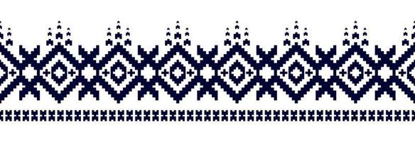 Border geometric ethnic pattern art. Fabric Mexican style. vector