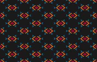 Fabric ethnic tribal pattern art. Ethnic geometric seamless pattern traditional. vector