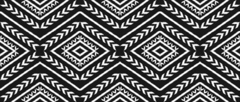 Geometric ethnic ikat seamless pattern traditional. Fabric American, mexican style. vector