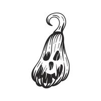 Pumpkin for halloween grunge illustration vector