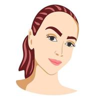 Abstract stylized portrait of woman vector