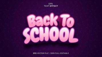 Vector editable text effect font