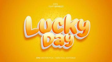 Vector editable text effect font