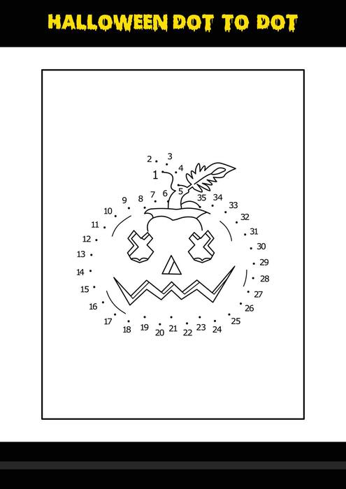 Halloween Dot To Dot Vector Art, Icons, and Graphics for Free Download