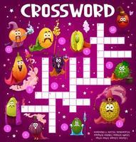 Crossword grid worksheet, find a word quiz game vector