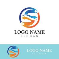 logotipo de la letra s corporativa empresarial vector