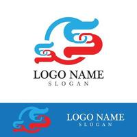 logotipo de la letra s corporativa empresarial vector