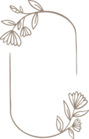 arte de molduras florais png