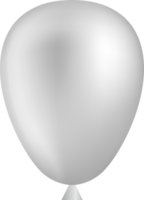 eleganter silberner Ballon png