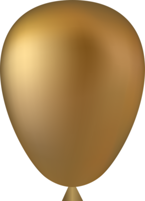 Gold Balloon PNGs for Free Download