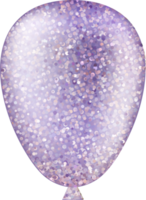 elegante globo morado png