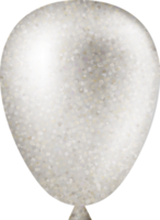 balão de prata elegante png