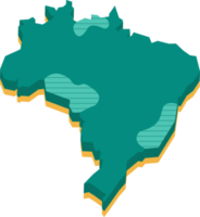 mapa 3d do brasil png