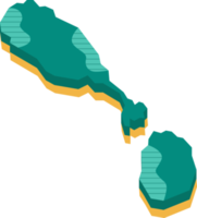 mapa 3D de São Cristóvão e Nevis png