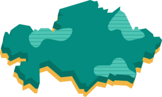 3d map of Kazakhstan png