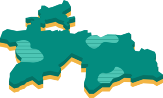 carte 3d du tadjikistan png