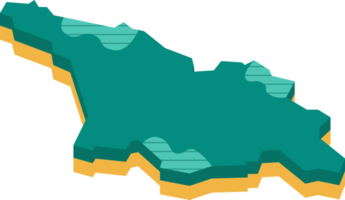 3d map of Georgia png