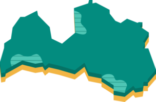 3d map of Latvia png